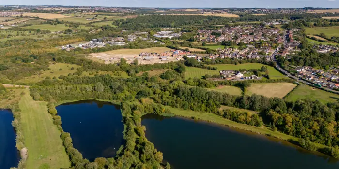Aerial View of Rother Valley and Killamarsh
