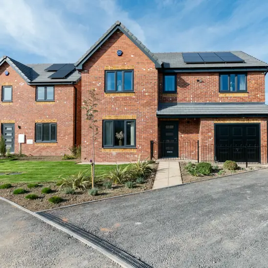 Exterior Shot of New Build Home in Sheffield